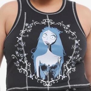 Corpse bride Emily Black Tank Top 2x new